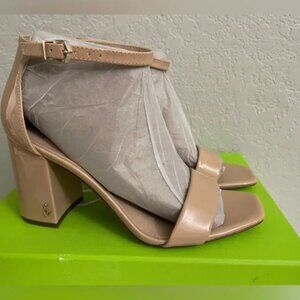 Sam Edelman Daniella Block Heeled Sandal Size 7.5 in Beige